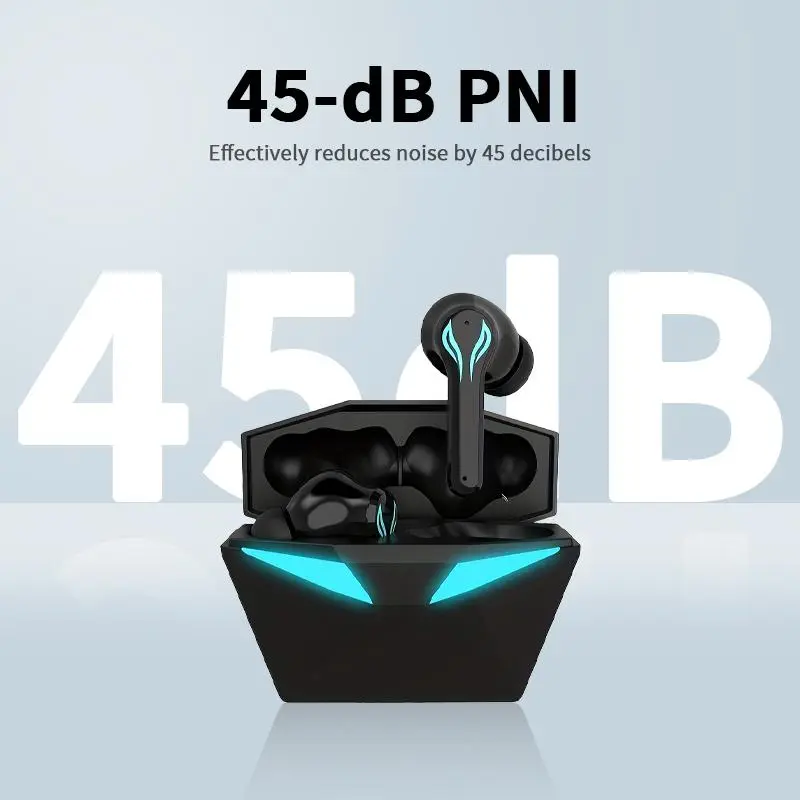 MOKATA cool blue LED glow, Bluetooth 5.4, 50hr battery,black, comfy durable gamer design. hi-res sound high quality headphone Adjustable Wireless Headphones earbuds lovers audifonos bluetooth  pc headset kopfhörer sport ipx5 hifi immersive silent tiktok