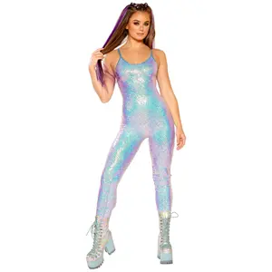 Metallic Sequin Catsuit