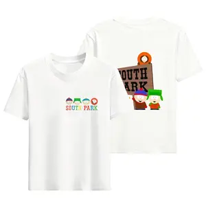 Anime Southes Park Print Graphic Tshirt Unisex Men Women Summer Casual Loose Short Sleeve Top Clothing Fashion Cute Tshirt