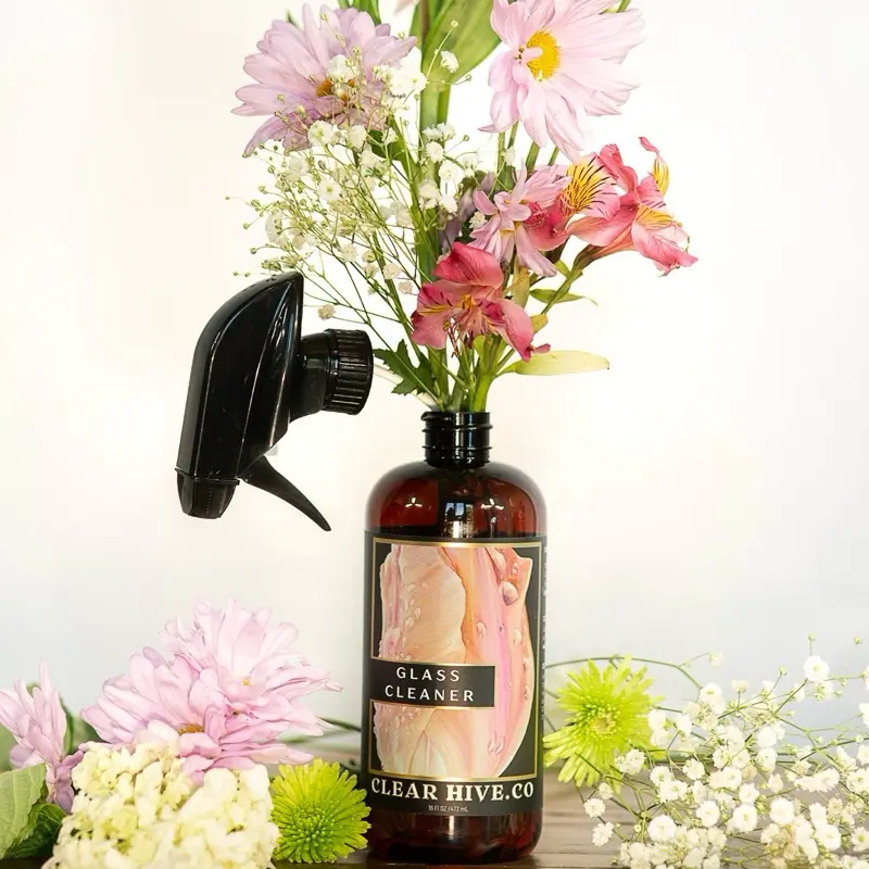Clear Hive Co Non Toxic Glass Cleaner - Safe & Effective Formula for Your Cleaning Needs