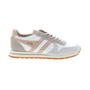 Gola Daytona Chute CLB337 Womens White Suede Lifestyle Sneakers Shoes