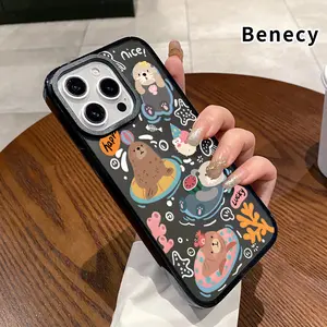 Seal Party Float Case for iPhone 16 15 14 Pro Max 13 12 11 Plus Non-Yellowing Clear Crystal Drop-proof slim Silicone Cover