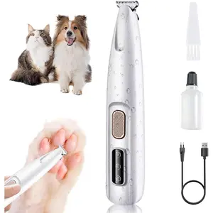 2025 New Pet Trimmer - Waterproof Rechargeable Pet Grooming Tool for Dogs and Cats, Multifunctional Pet Hair Clippers with LED Light