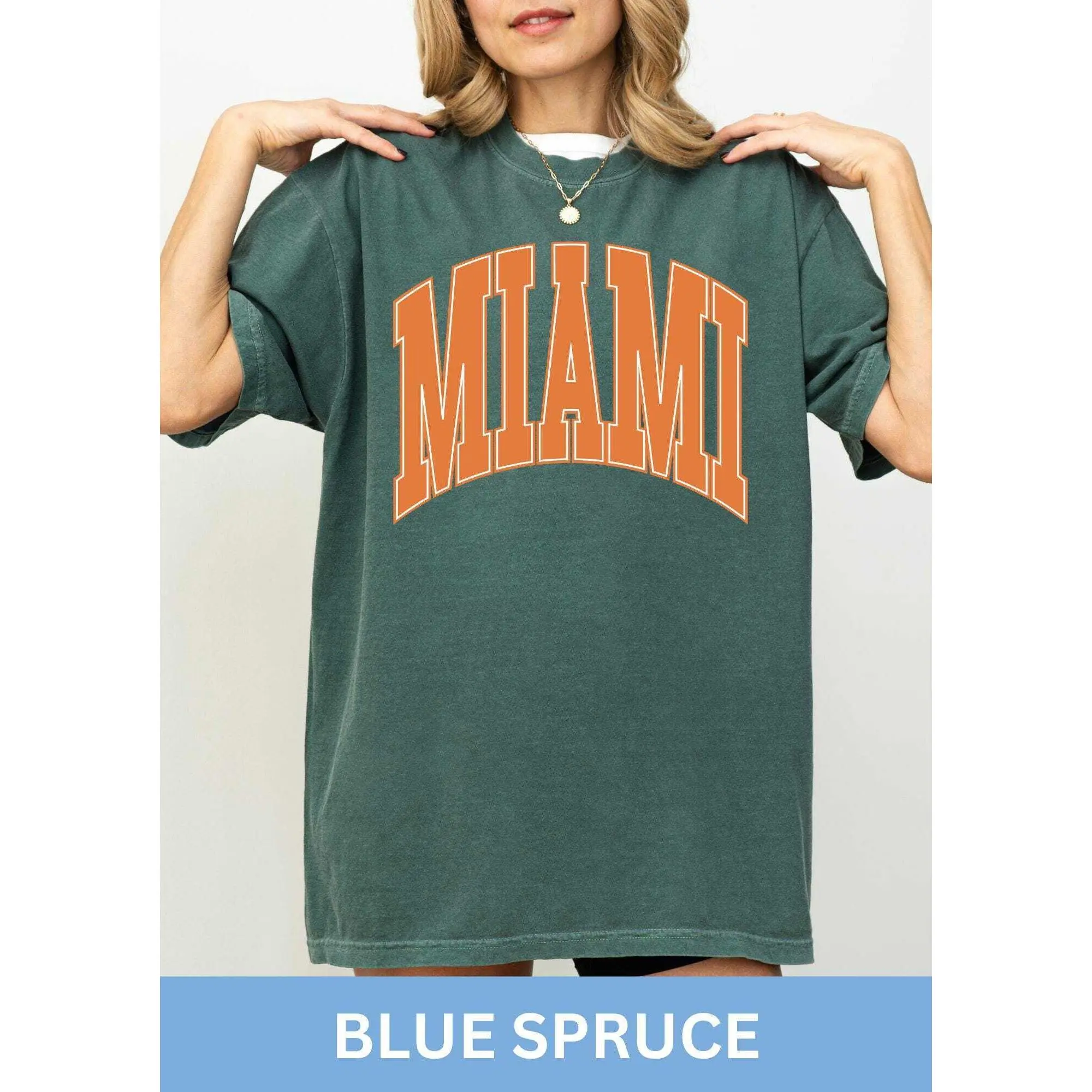 Miami Comfort Colors Shirt, Game Day Shirt, Miami Football, Varsity Letter, Vintage Miami Shirt, Miami Fan, Gift, Miami Shirt, Miami Florida