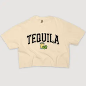 Tequila Shirt Lime & Shot - Cropped