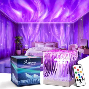 One Fire Flower Lamp Ambient Lighting for Bedroom, Birthday Gifts for Women Teen Girl Gifts Trendy Stuff Northern Lights Projector, 18-Color Cool Stuff Gifts for Teenage Girls Boy Mood Lighting, Galaxy Projector for Bedroom Cute Room Decor Aesthetic