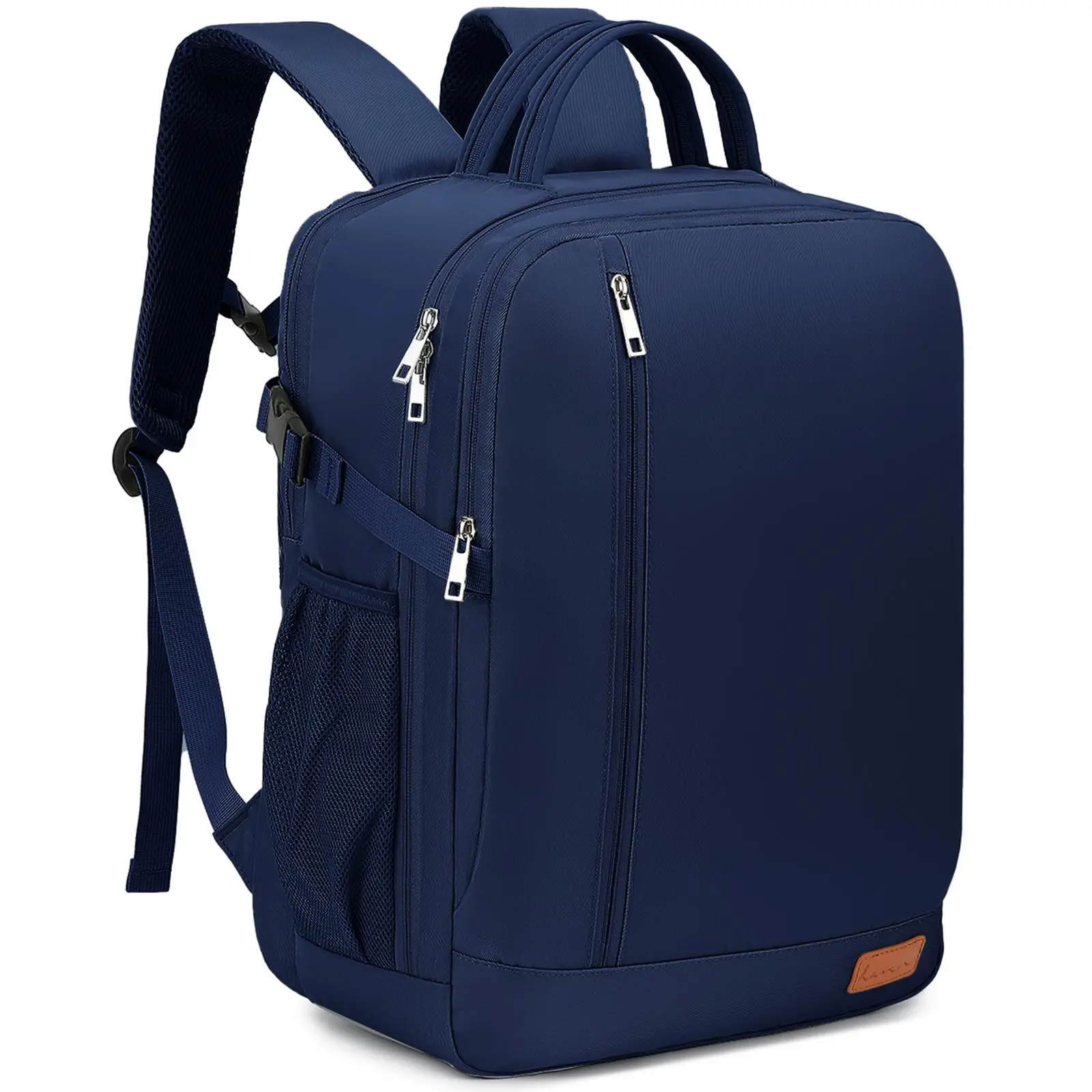 Lossga Men's Travel Backpack, 25L Lightweight Water-Resistant Underseat Carry On Bag, Airline Approved Personal Item for Short Business Trips, Adjustable, International Travel, Short Trips, Underseat Fit, Anti-Theft, Closure-Equipped Backpacks, Buckle