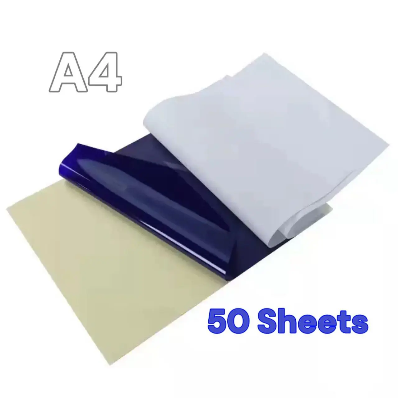 Tattoo Transfer Paper - 50 Sheets Stencil Transfer Paper for Tattooing A4 Size with Protective Tissue, Carbon & BackingSheet for Easy Transfer office supplies