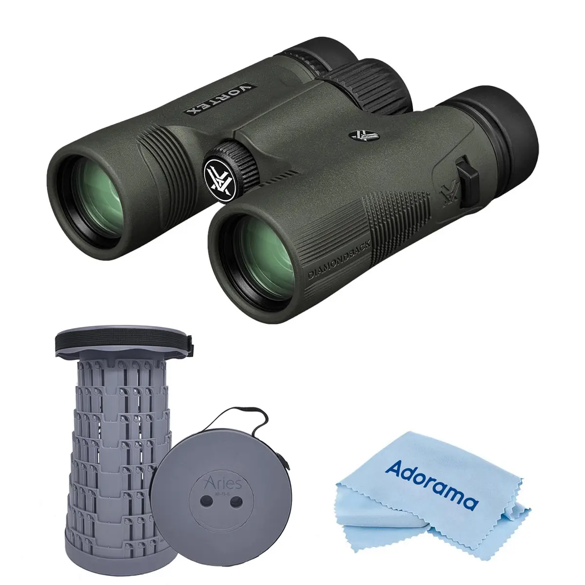 Vortex Optics Diamondback HD 10x32 Binoculars - Compact Unisex Roof Prism Design, Waterproof & Fogproof with HD Glass & GlassPak Harness, Outdoor Viewing
