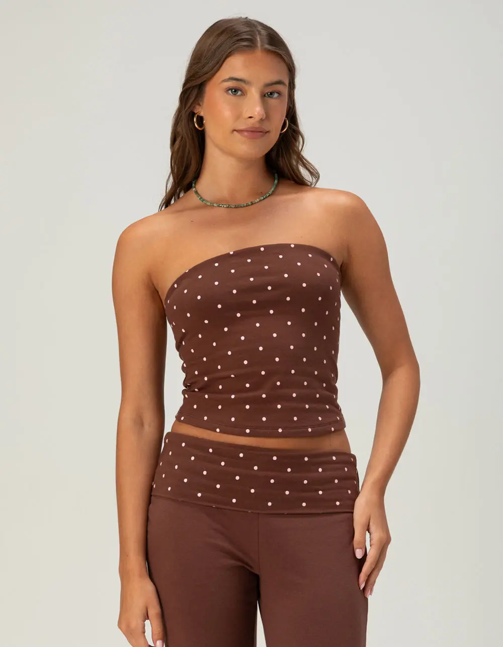 FULL TILT Polka Dot Womens Tube Top