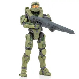 Master Chief (Halo 4) - Collectible Figure with Detailed Armor and Weapon, Green Outfit