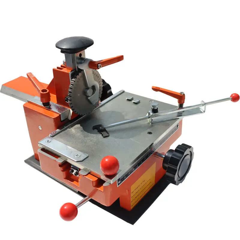 YOKOMA 4mm Semi-automatic Nameplate Marking Machine Sheet Embosser for Printing Uppercase Letters Digits and Simple Symbols