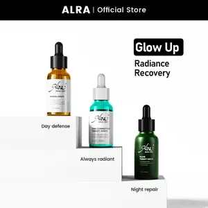 ALRA Radiance Recovery Set - A 3-step serum system designed to heal inflammation, fade stubborn acne scars, and restore visible glow—without irritation