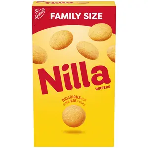 NILLA Wafers Cookies, Vanilla Wafers, Family Size, 15 oz