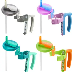 DIPESI 4pcs Hug-Style Soda Cap, suitable for soda, beer and all kinds of soft drinks, comfortable grip, flip-top straw cap. pop lids