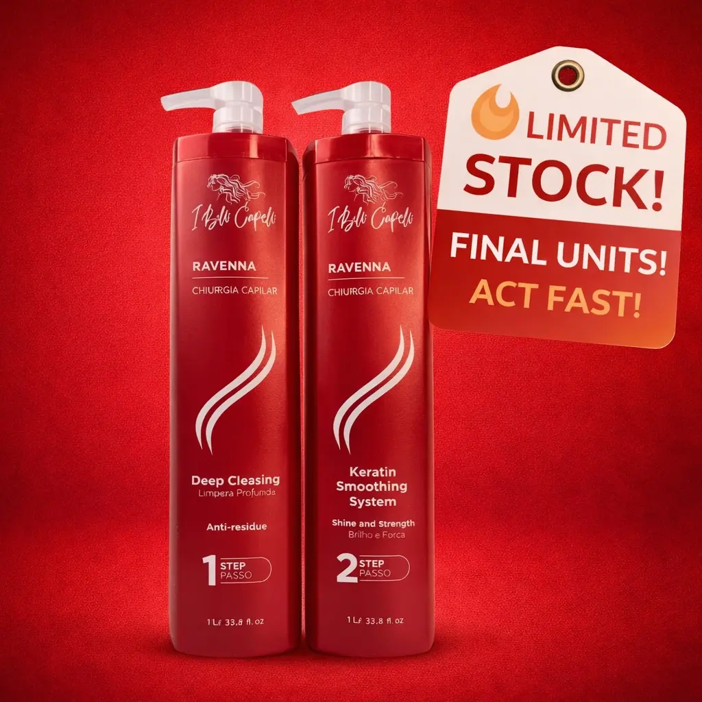 I Belli Capelli Ravenna Keratin Smoothing System 2x1L Anti Frizz Shampoo & Gloss Reconstructor for Smooth Silky Hair Daily Blend with Aminoacids & Vitamins - Homecurl Cream Aloe Curly Hair Hair Treatment Serum