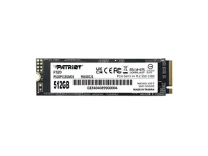 Patriot P320 M.2 2280 512GB PCI-Express 3.0 x4 Internal Solid State Drive (SSD) P320P512GM28 Up to 3,000MB/s