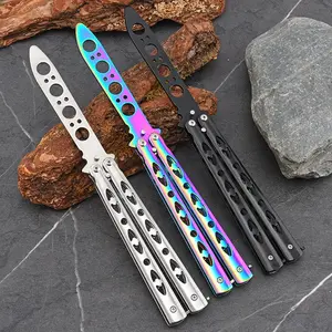 Cs Style Butterfly Trainer Knife, Durable Training Tool for Practice, Perfect for Beginners & Advanced Users, High-Quality Blade Design