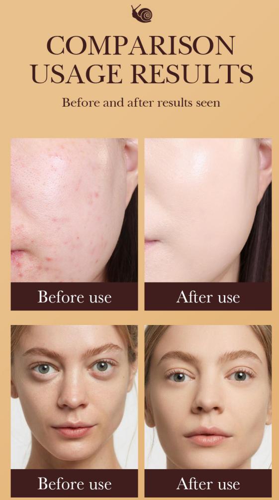 2PCS High-coverage waterproof snail BB cream - matte finish, long-lasting moisturizing and oil control, creates a natural makeup look, perfect for makeup beginners, a great gift for Mother's Day, Valentine's Day. anti-aging skin rejuvenation