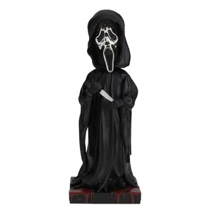 Ghost Face Silver Chrome Mask Bobblehead