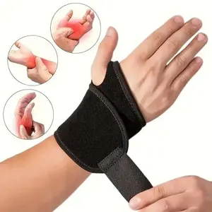 Adjustable Wrist Support Bracelet Unisex, Support Strap Hand Carpal Tunnel Syndrome Guard, Suitable for Left Right Hands, Fitness Use