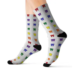 Rainbow Teeth Dental Sublimation Socks