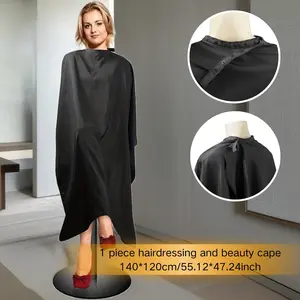 1 piece adult hair apron, salon shawl, adjustable button design, enlarged size suitable for haircut and styling