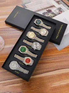 Women's Elegant Fashion Round Dial Quartz Watch, with Box, Fashion Watch Set for Party, Daily Decor, Trendy All-match & Exquisite Watch Set for Birthday Gift, Bracelet Watch Set