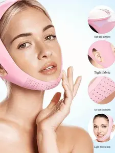 Reusable V-Shape Chin Strap, Face Lifting Strap for Women, Adjustable Facial Lift Mask, Anti-Drooping Cheek Contouring, Breathable Material, Durable Design