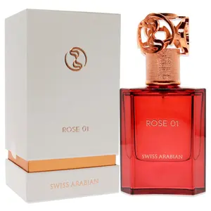 Swiss Arabian Rose 01 – 1.7 oz EDP Spray – Arabian Perfume for Women and Men – Long-Lasting Floral Musk Fragrance from Dubai – Romantic Signature Scent with Bulgarian Rose & Vanilla