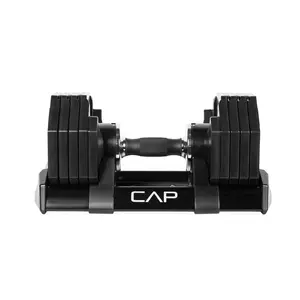 CAP Adjustable Dumbbell, Instant Quick-Select ( 5-50 Pounds ), Single