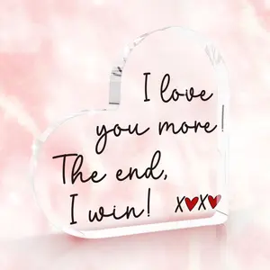 Romantic Valentine's Day Office Desk Decorations, Wedding Anniversary Birthday Gift for Boyfriend Girlfriend Wife Husband