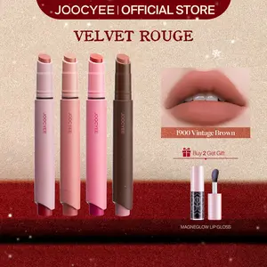 JOOCYEE Velvet Rouge, Matte, Blur, Smooth, Lipstick, Non-Smudging, Transfer-Proof, Silky, Mood, Lip Liner, Non-Drying, Long Wear, Beginner-Friendly, Multi Shades, Portable, For Holidays, Parties, Masquerades, Rush Ready, Valentines Day Gift, New Year
