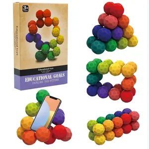 3D Stress Relief Fidgeting Ball Puzzle Toy, Sensory Toys for Desk, Autism Toys, Montessori Toys, Christmas Birthday Gifts for Kids over 3 Years