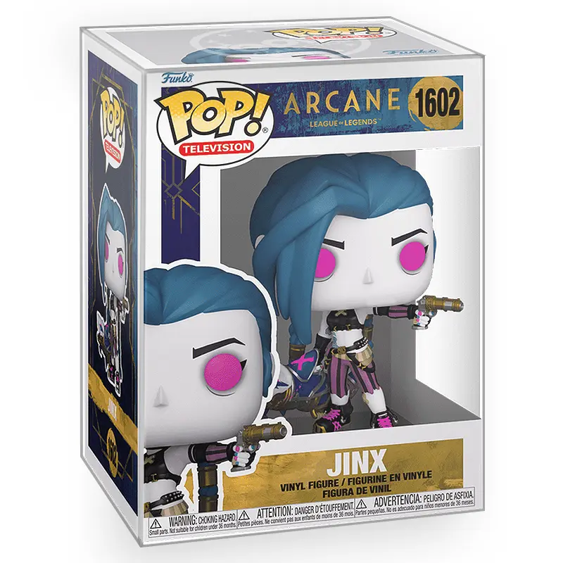 Funko POP League of Legends: Arcane - Jinx Vinyl Figure with Epic Collectibles Premium Box Protector Included