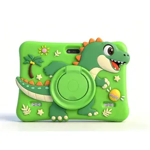 8-Inch Kids Tablet PC, Android System, Dual Cameras, Silicone Case, Bluetooth-compatible & Wi-Fi, Student Tablet, Touchscreen for Children Learning, Wireless Tablet, Durable, Android Tablets