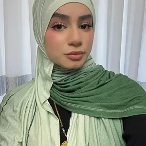 Ombré Jersey Hijabs with Rhinestones