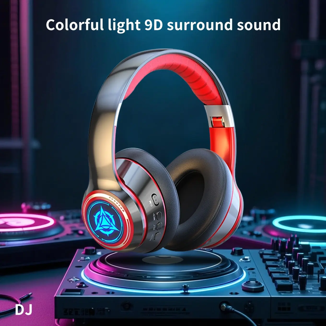 Wireless Bluetooth Audios Headphones with 3.5mm Jack - Superbox S6 Max, V5.0 Flagship Chipset, 1-Touch Power-On & Connection, Multi-Connectivity (Cable/Card/Bluetooth), Wide Compatibility, Soft Fit, Long Standby, Colorful LED Lights, Non-Water Resistant,