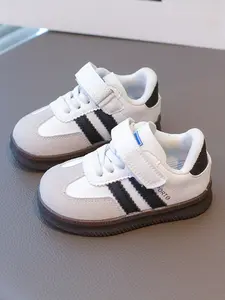 1 Pair Soft Sole Toddler Walking Shoes, Breathable Mesh Lining, Anti-Slip Wear-Resistant, Magic Tape Flat Bottom, Versus Daily Use