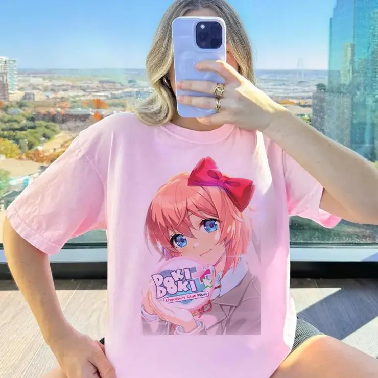 Doki Doki Literature Club Just Monika Graphic T Shirt Gift For Fans Horror Tee