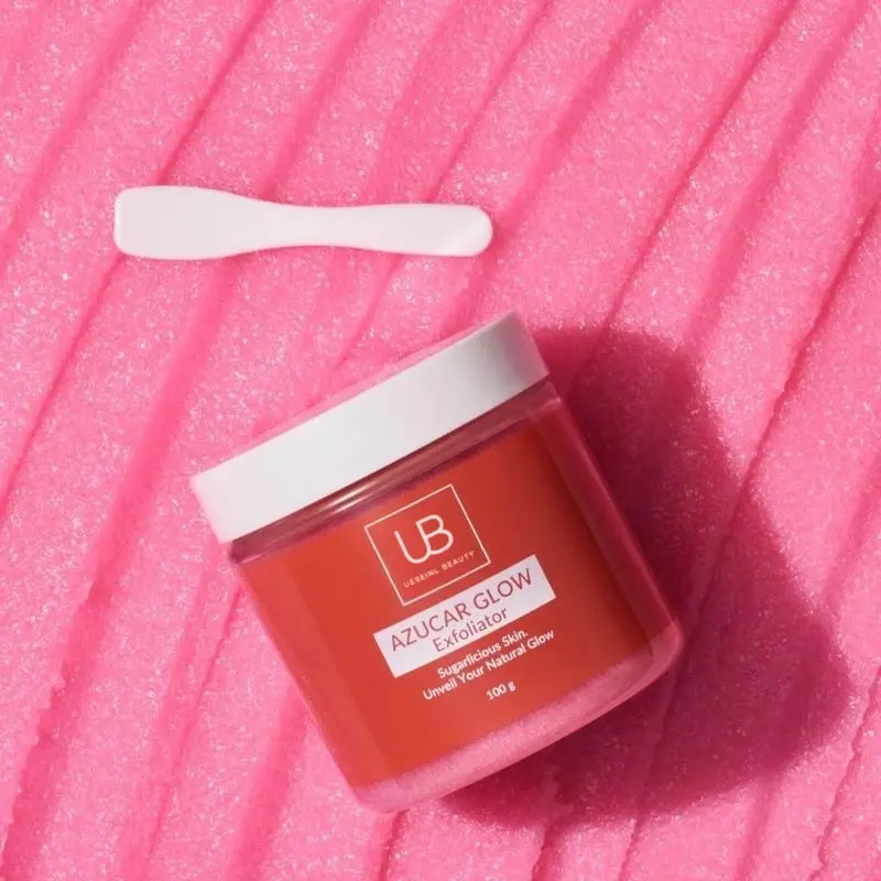 UB-BLANQUEACUL0S AZUCAR GLOW BLANQUEADOR Y EXFOLIANTE Face Scrub 100g - Achieves Smoother, Glowing Skin, Natural Exfoliation, Radiant Complexion - Skincare, Comfort