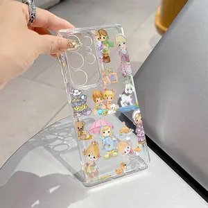 Phone Case - Cartoon Precious Moments Phone Protective Case, compatible with Samsung Galaxy S25, S24, S23, S22, S21, S20 FE Ultra Plus Edge 4G 5G, TPU Soft Back Cover Phone Case