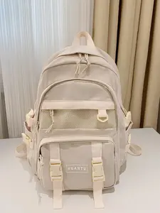 New Large Capacity Solid Color Backpack, Versatile Shoulder Bag Gift Outdoor,Travel,School Backpack,School Bag,Backpack For School,Big Backpack,Large Capacity, Suitable For Teen Girls Women College Students,Back To School Laptop Bags & Cases