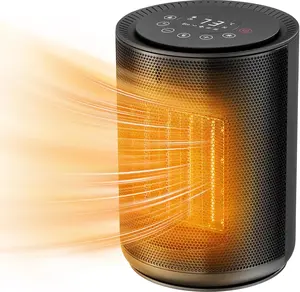 Space Heater, Portable Heater Electric Ceramic Fan Small Heaters Handle Indoor Use,Child Lock,Tip-Over & Overheat Protection,ECO Mode,60℉-87℉ for Home/Office