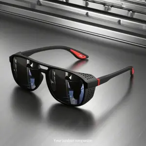 2026 NEW Polarized Sports Sunglasses Outdoor Cycling Running Eyewear Windproof Design UV400 Protection Lightweight Wraparound Lenses for Active Use