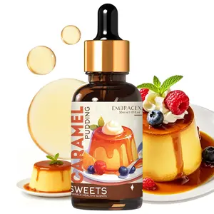 30ML Caramel Pudding Essential Oils with Dropper, Home Decor, Office Supplies, Humidifier Diffuser, Long-Lasting Scent, Holiday Gift