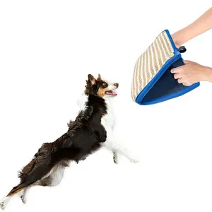 Double Handle Dog Bite Target, Jute Material, Chew and Gnaw Training Equipment, Training Gear, Training Aid, Suitable for Large and Small Dogs