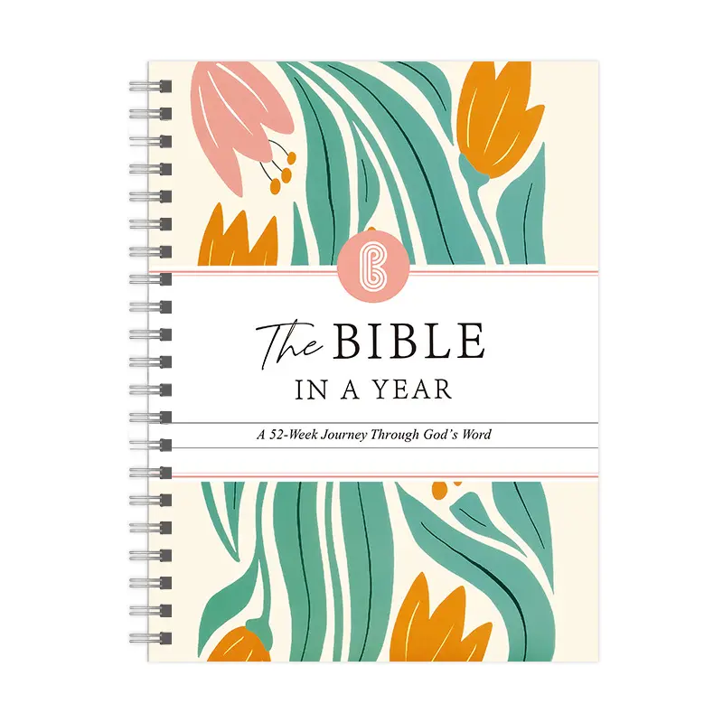 The Bible Study Journal In A Year, 52-Week Study Plan, 365-Days Spiral Structured Bible Study Workbook And Journal, Ideal Christmas Gift For Women And Men, Holiday Book Gift, Prayer & Reflection Notes, Ideal Christian Workbook