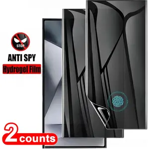 Anti-Peeping Flexible Hydrogel Film for Samsung Galaxy S23 Ultra/s24 Ultra/s25 Ultra, Shock-Absorbing Shockproof Cellphone Screen Protector, Full Coverage