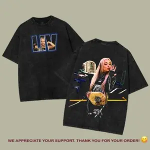 LIV MORGAN WWE, Wrestling Graphic Tee, Wrestler Shirt, Sports Shirt, Vintage Wresting Shirt, Wrestling Gift tshirts Menswear Top  Seamless Top Fabric